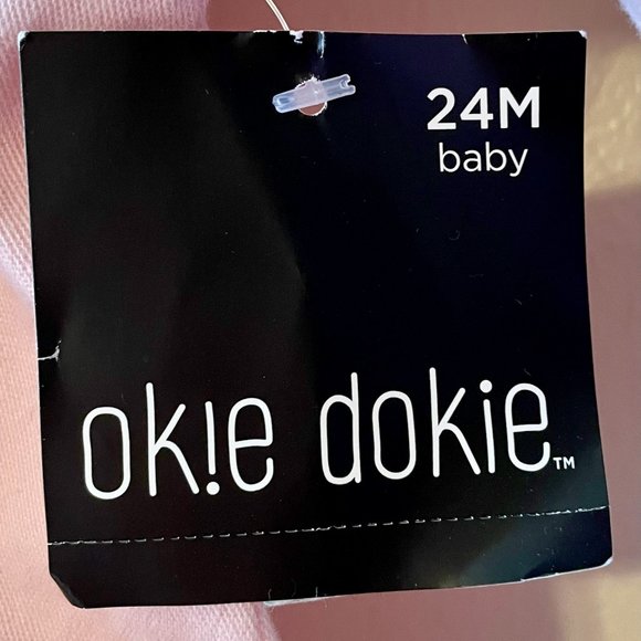 🔥 Okie Dokie | Pink Baby/Toddler Hooded Jacket with Pockets Sz 24 Months NWT - Picture 2 of 6